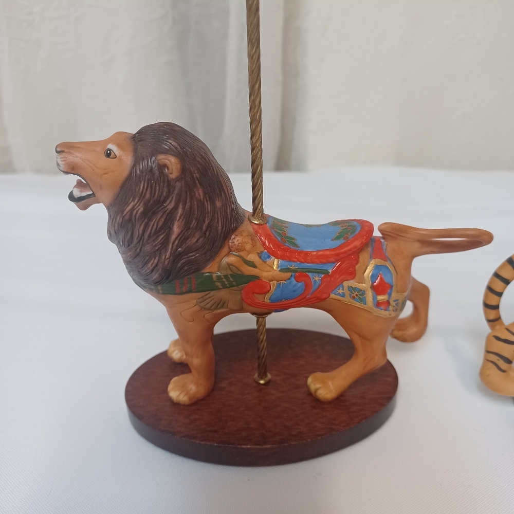 Vintage 1988 Tiger and Lion Figurine Set - Picture 13 of 16